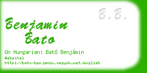 benjamin bato business card